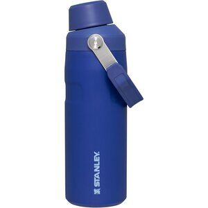 Stanley IceFlow Stainless Steel  Water Bottle Angled Spout Travel Sports Blue
